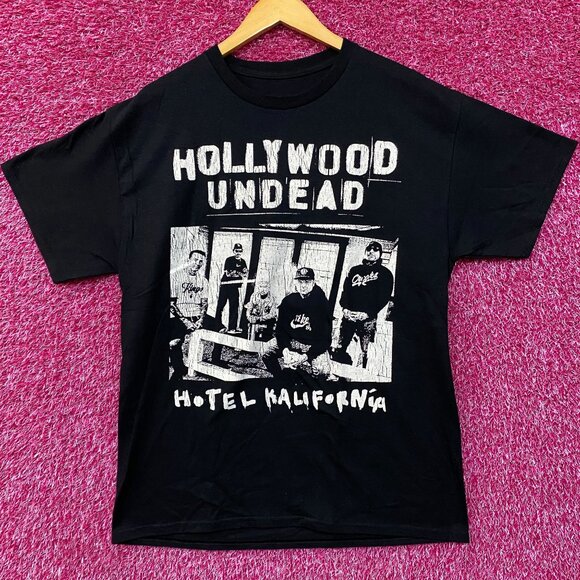 Hollywood Undead Hotel Kalifornia Nu Metal Band T-Shirt Large - Picture 1 of 4